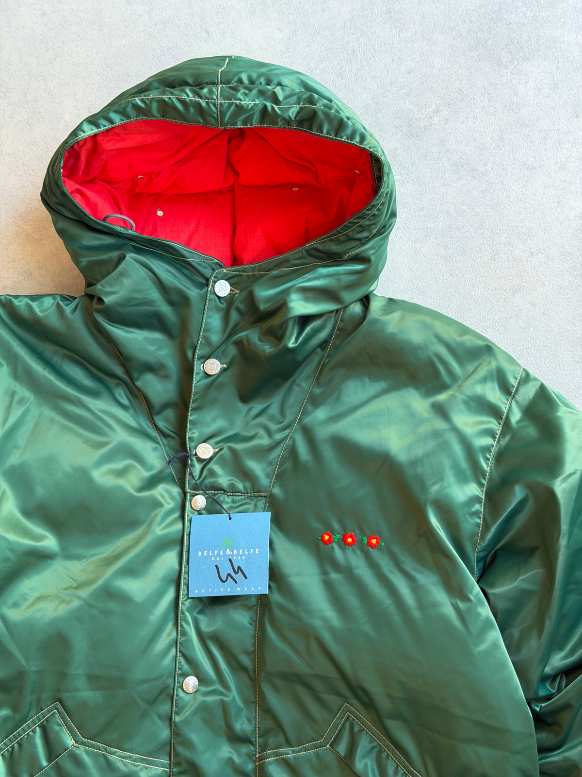 Belfe & Belfe Flower Jacket Green L