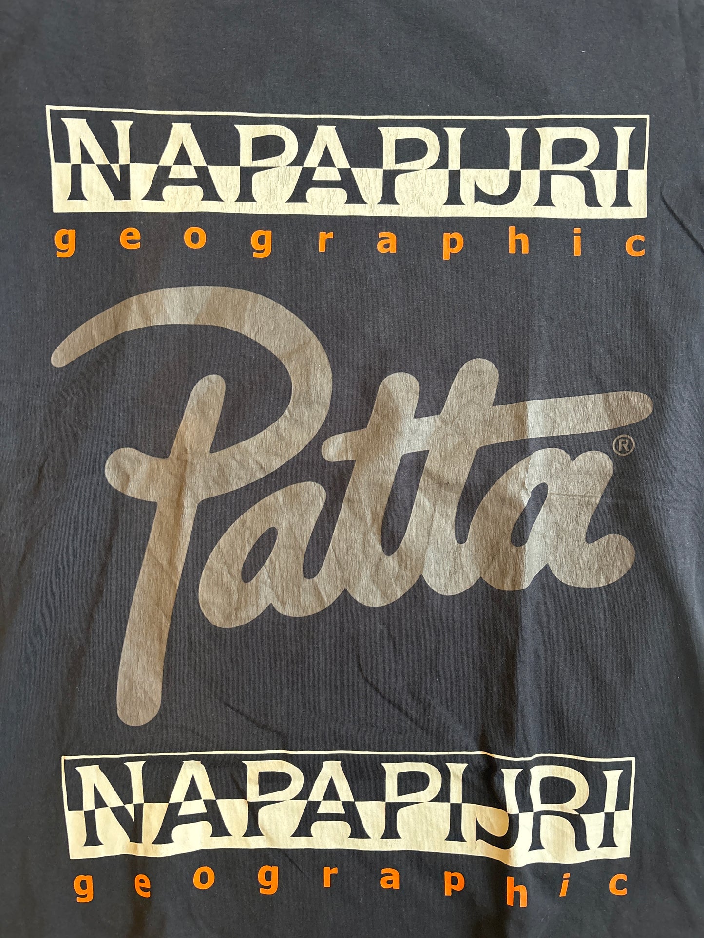 Patta x Napapijri Geographic Tee Black L
