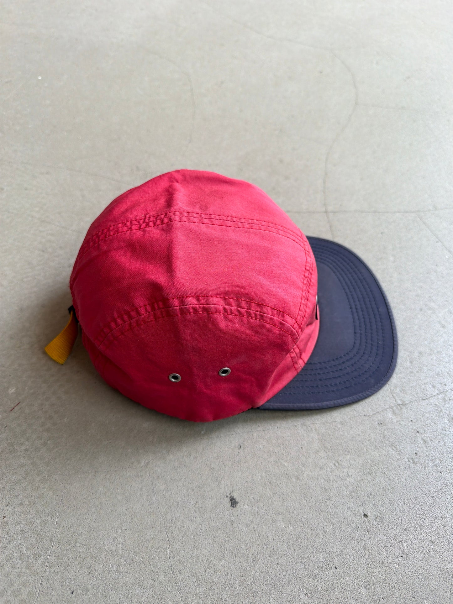 Supreme Tri Color Rubber Logo 5 Panel Camp Cap