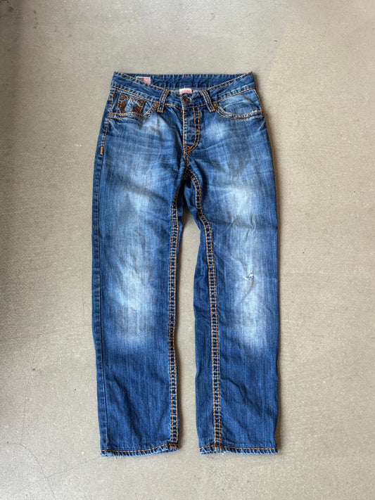 True Religion Faded Denim Blue 33
