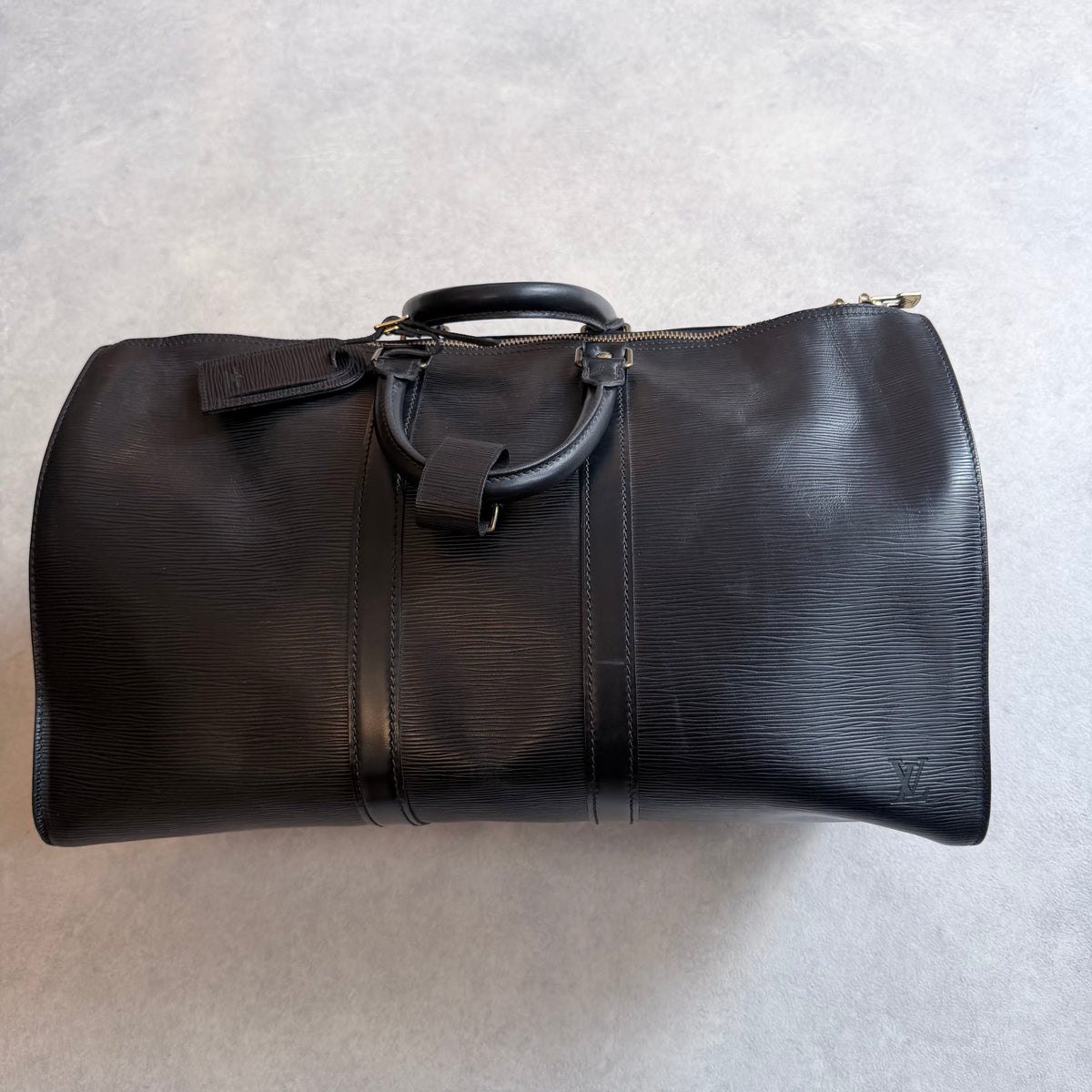 Louis Vuitton Epi Keepall 45 Weekend Bag Black