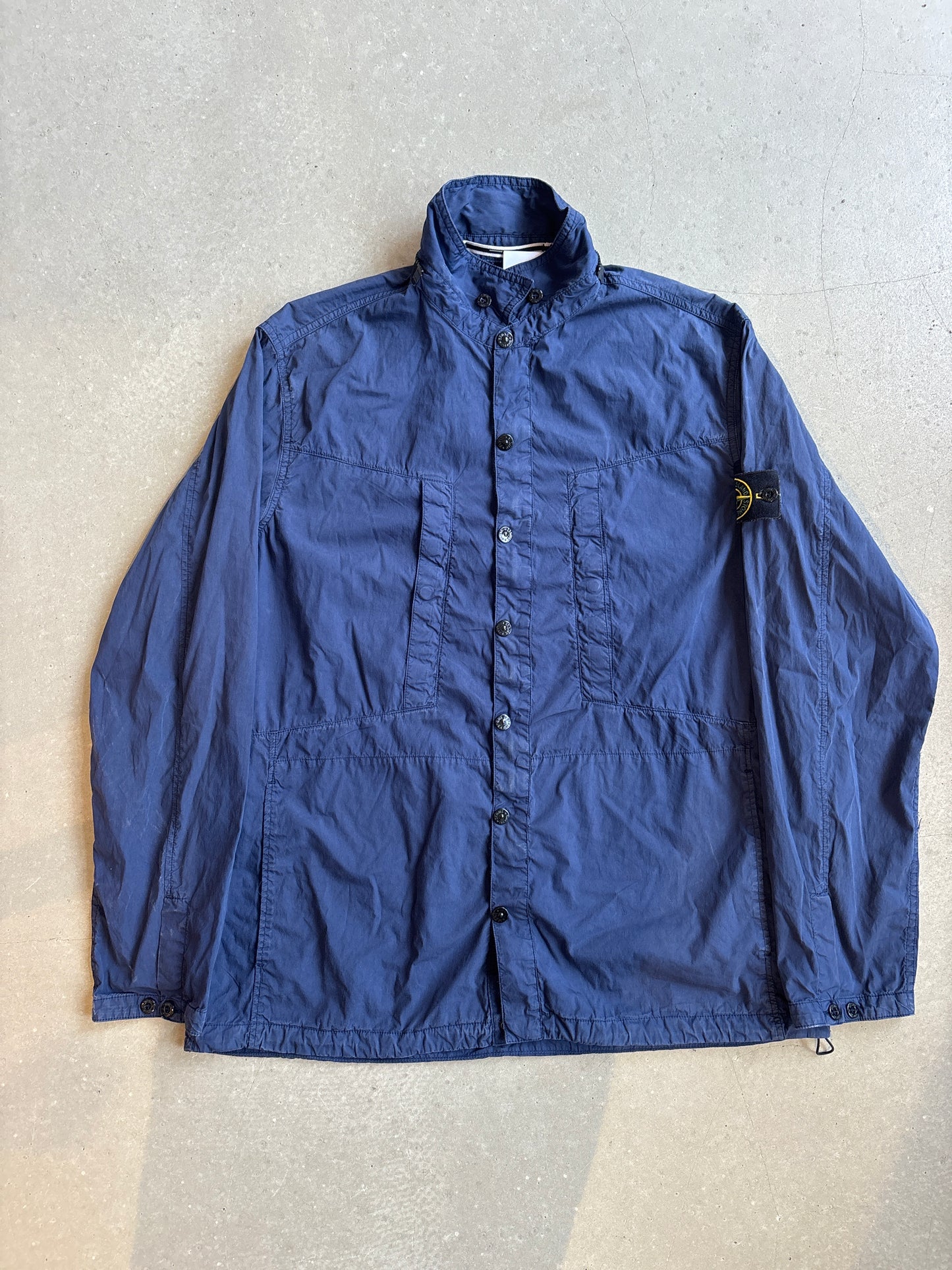 Stone Island Hooded Windbreaker Navy XXL