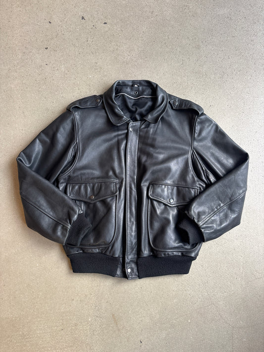 Leather Jacket Fonzie Black L
