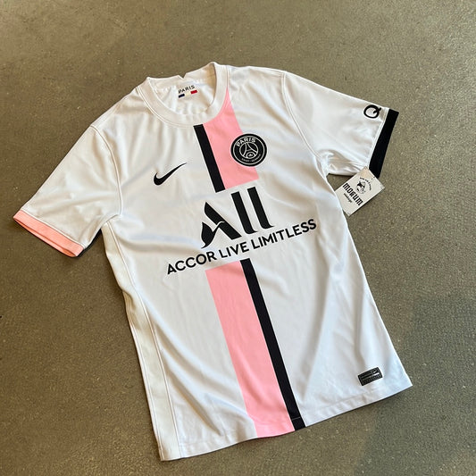 Nike PSG Jersey White Pink S