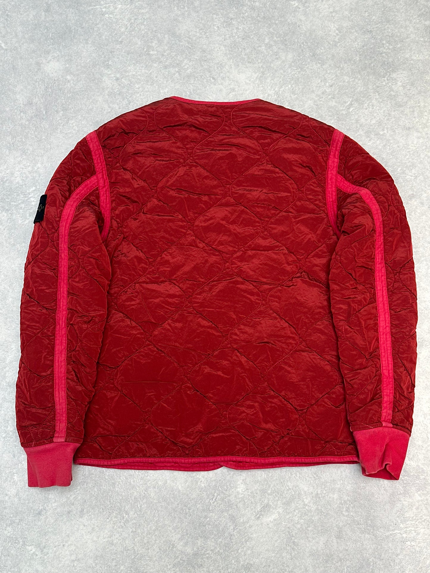 Stone Island Garment Quilted Jacket Reversible Red XL (L)