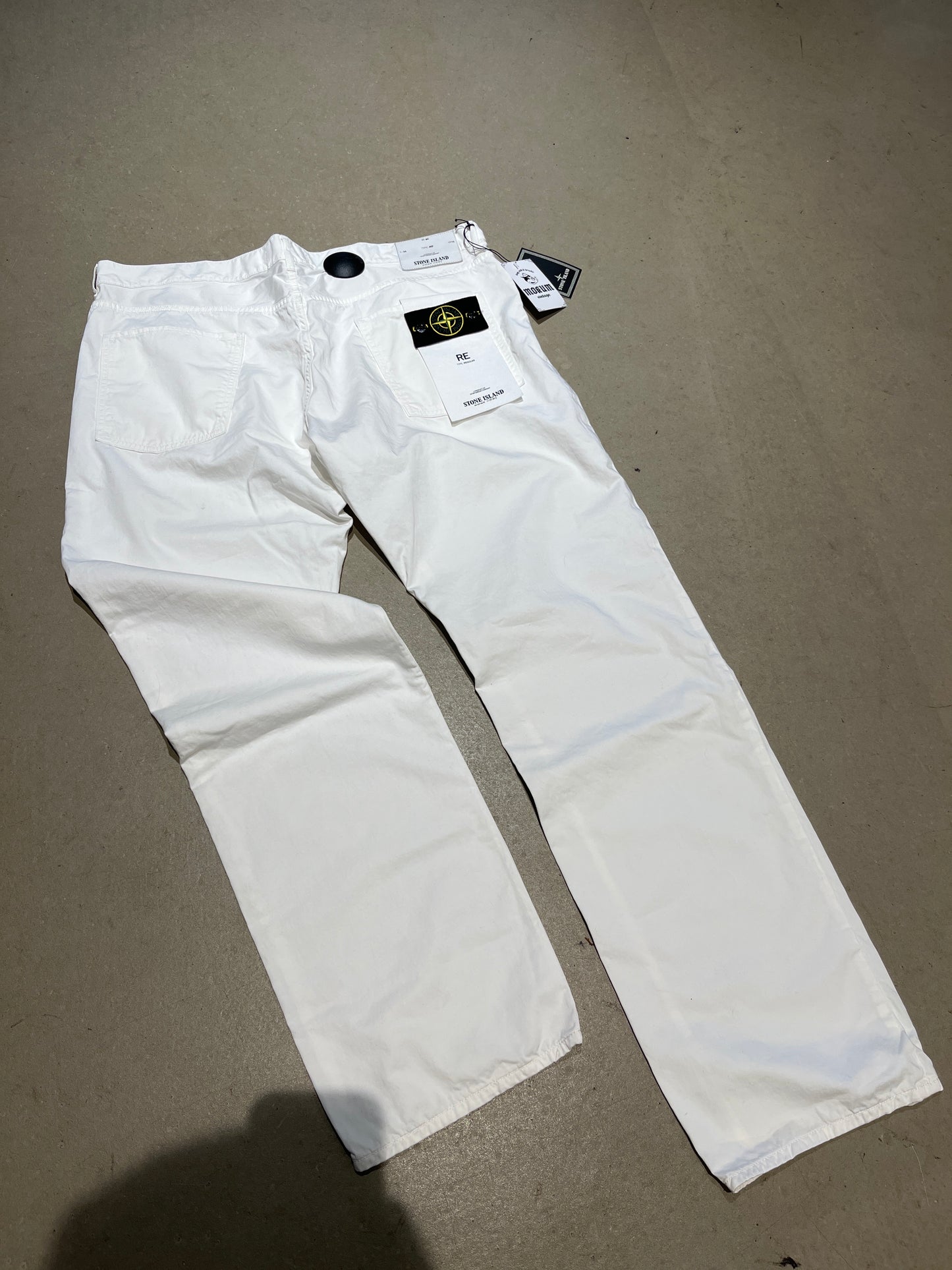 Vintage Stone Island Chino Badge White