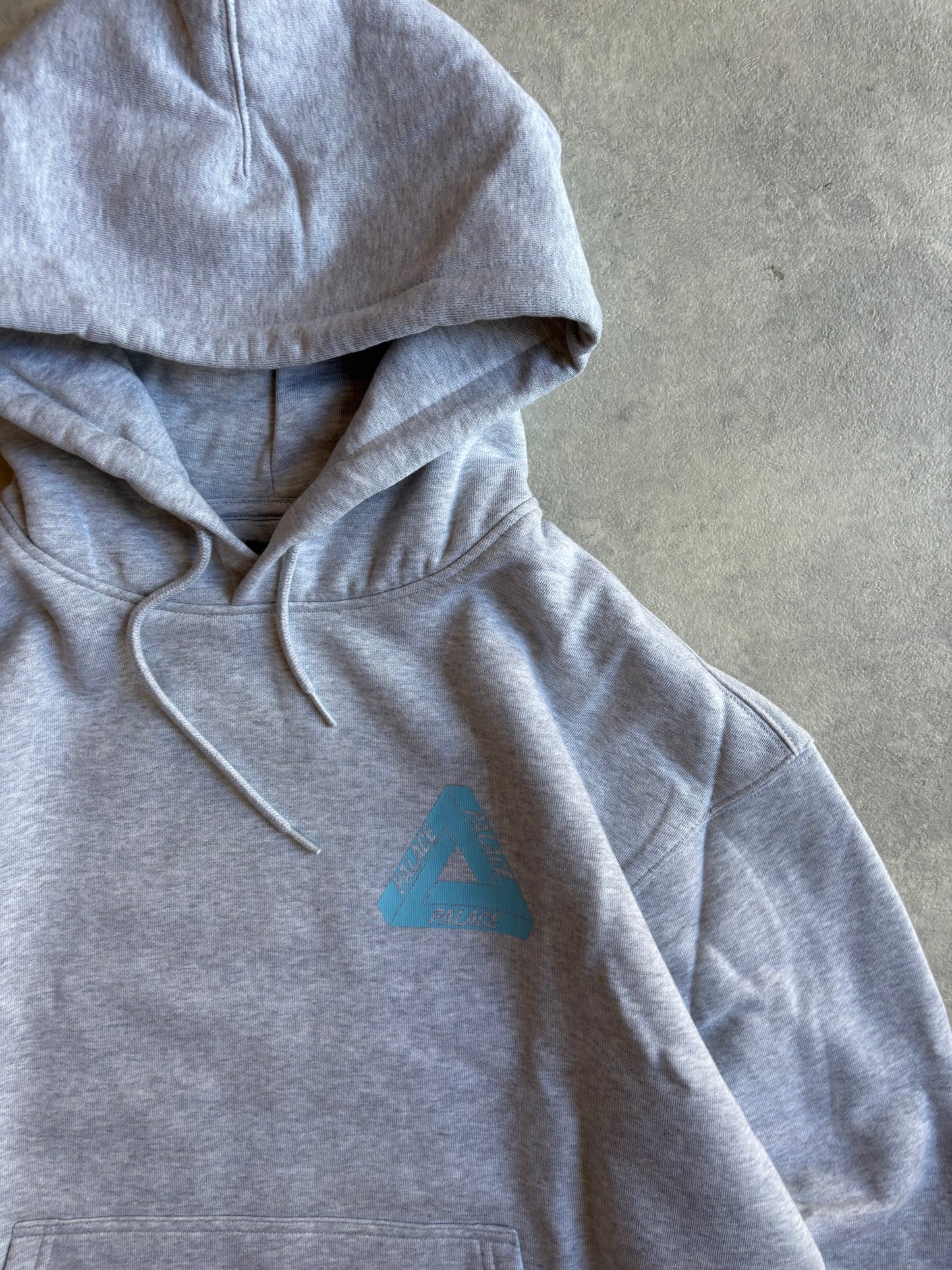 Palace Tri-Ferg Hood Grey Marl