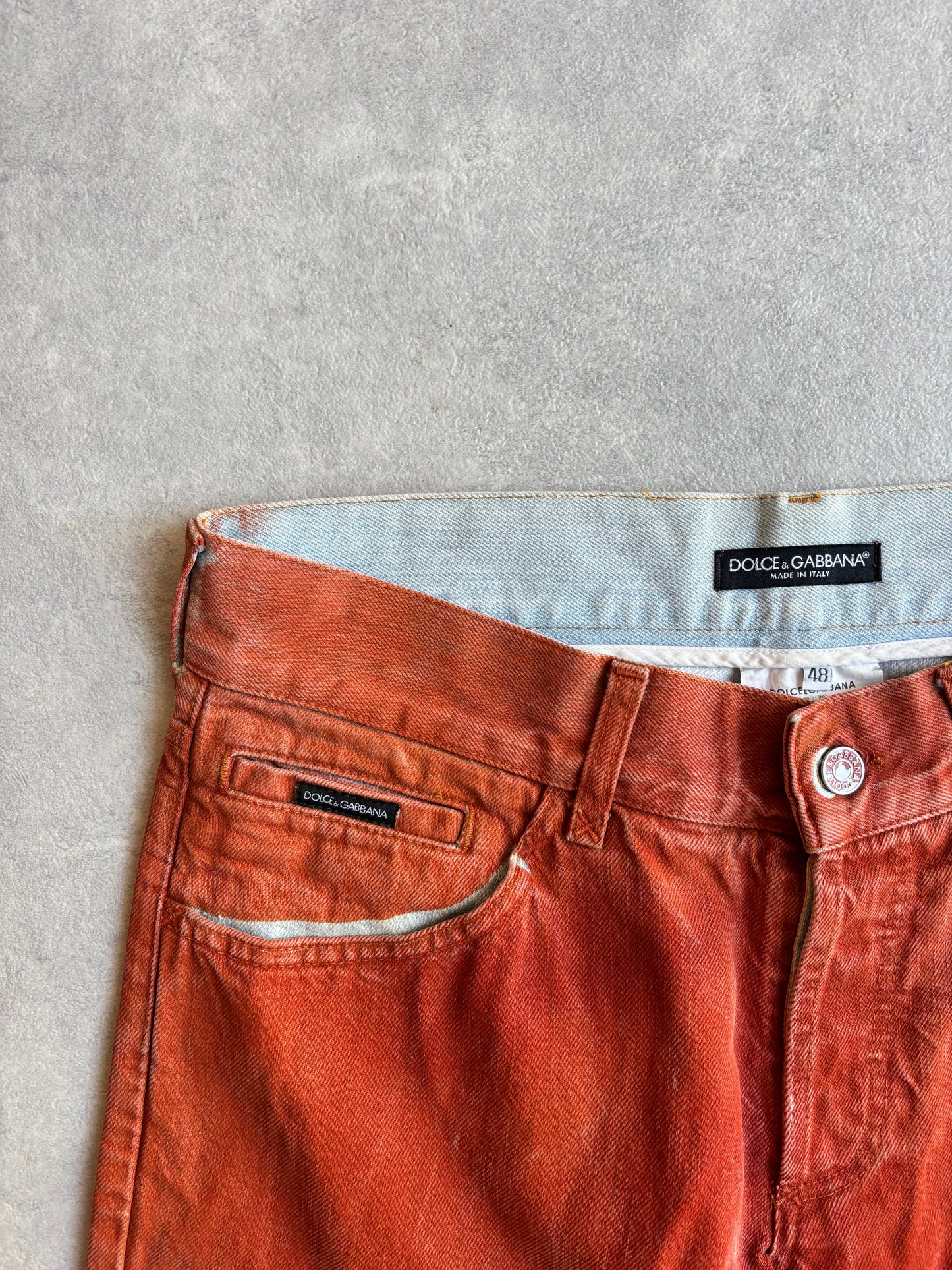 Dolce & Gabbana Pants Orange Size 48 / Medium