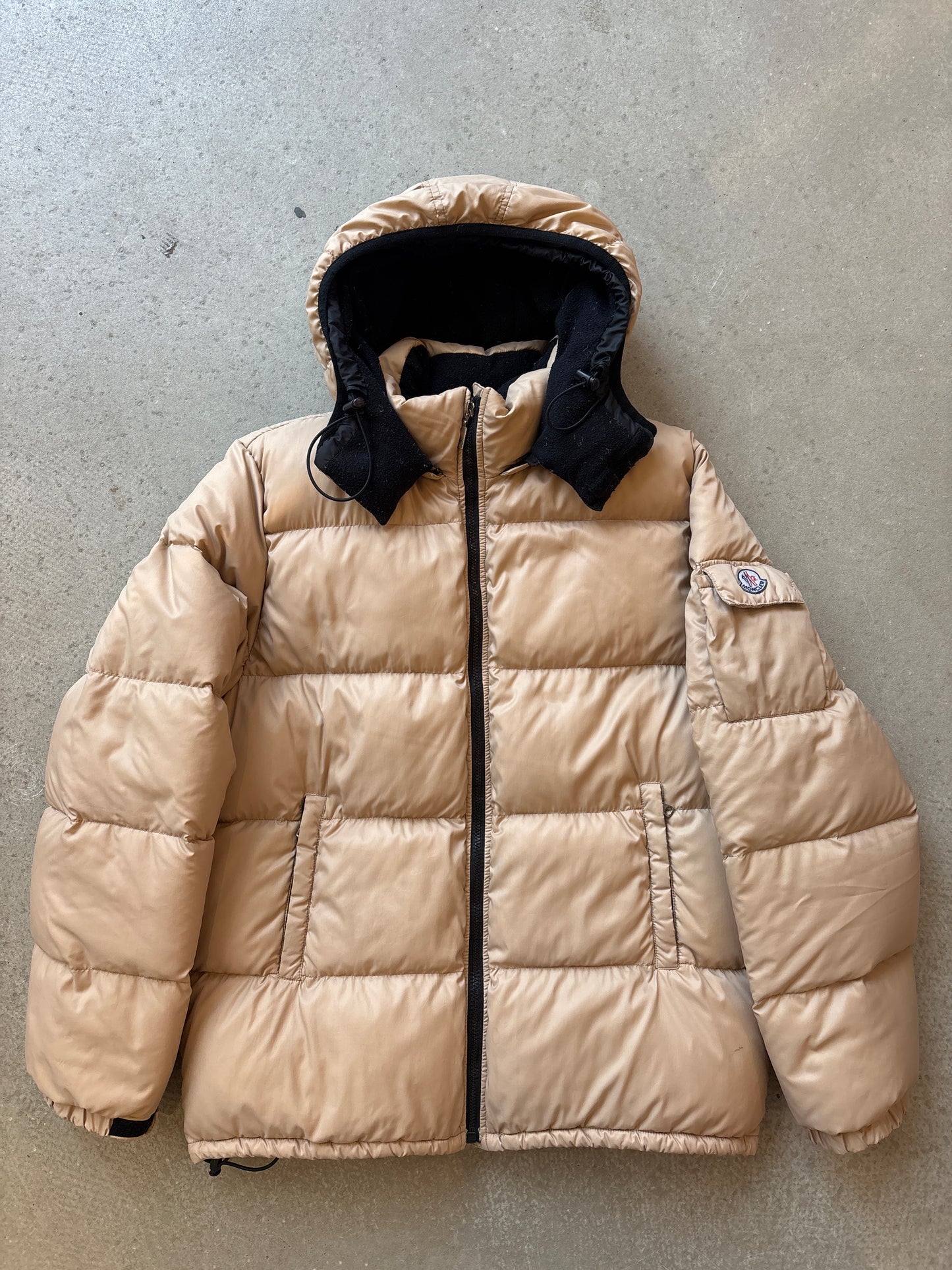 Moncler Hooded Puffer Brown L