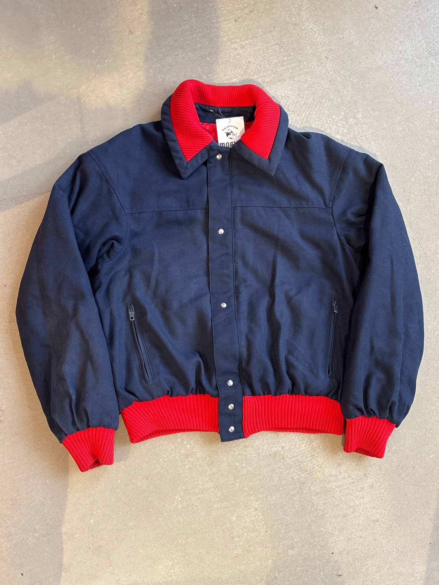 Moncler Reversible Bomber Puffer Navy M