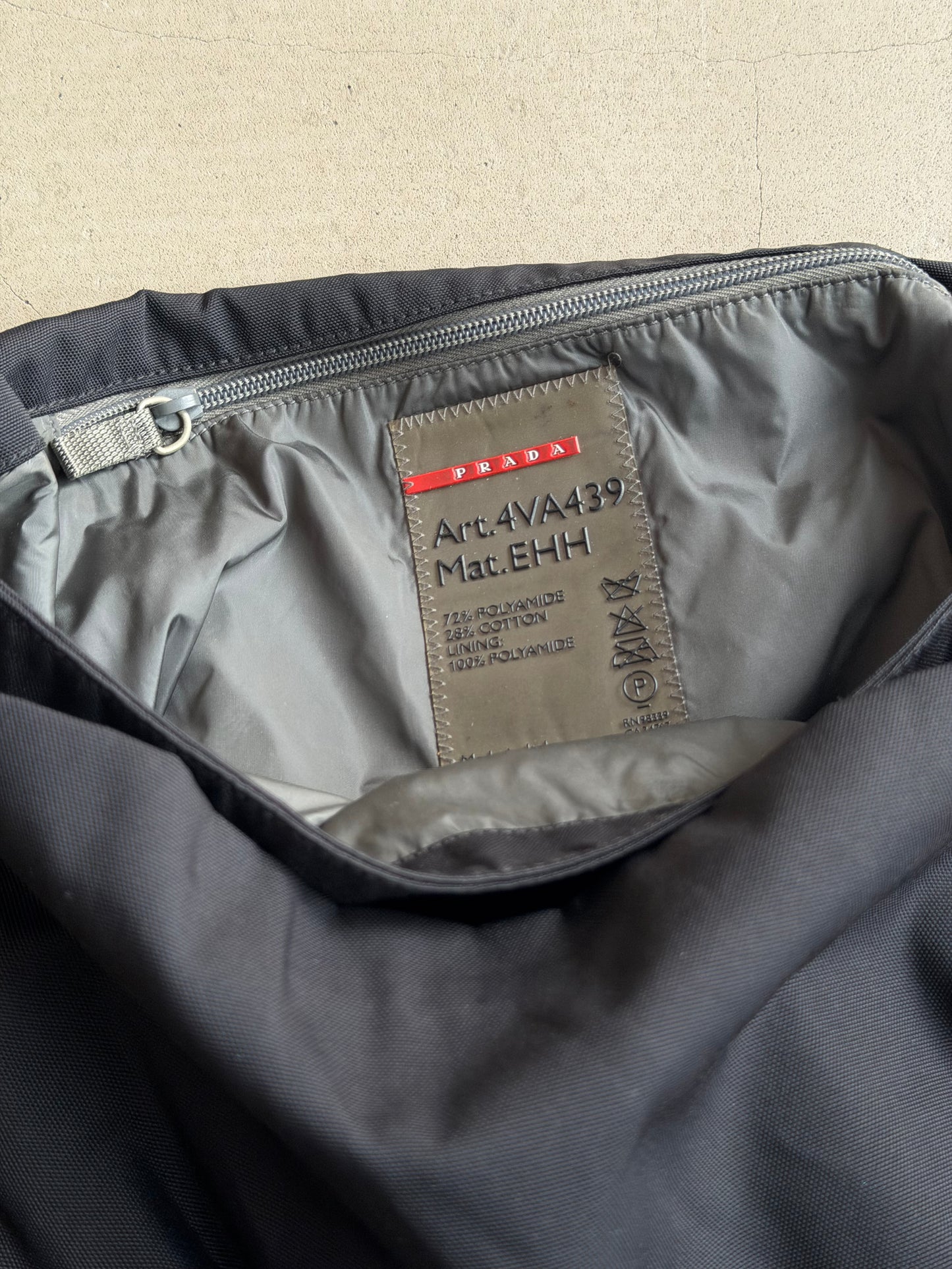 Prada Sport Nylon Black Messenger Bag