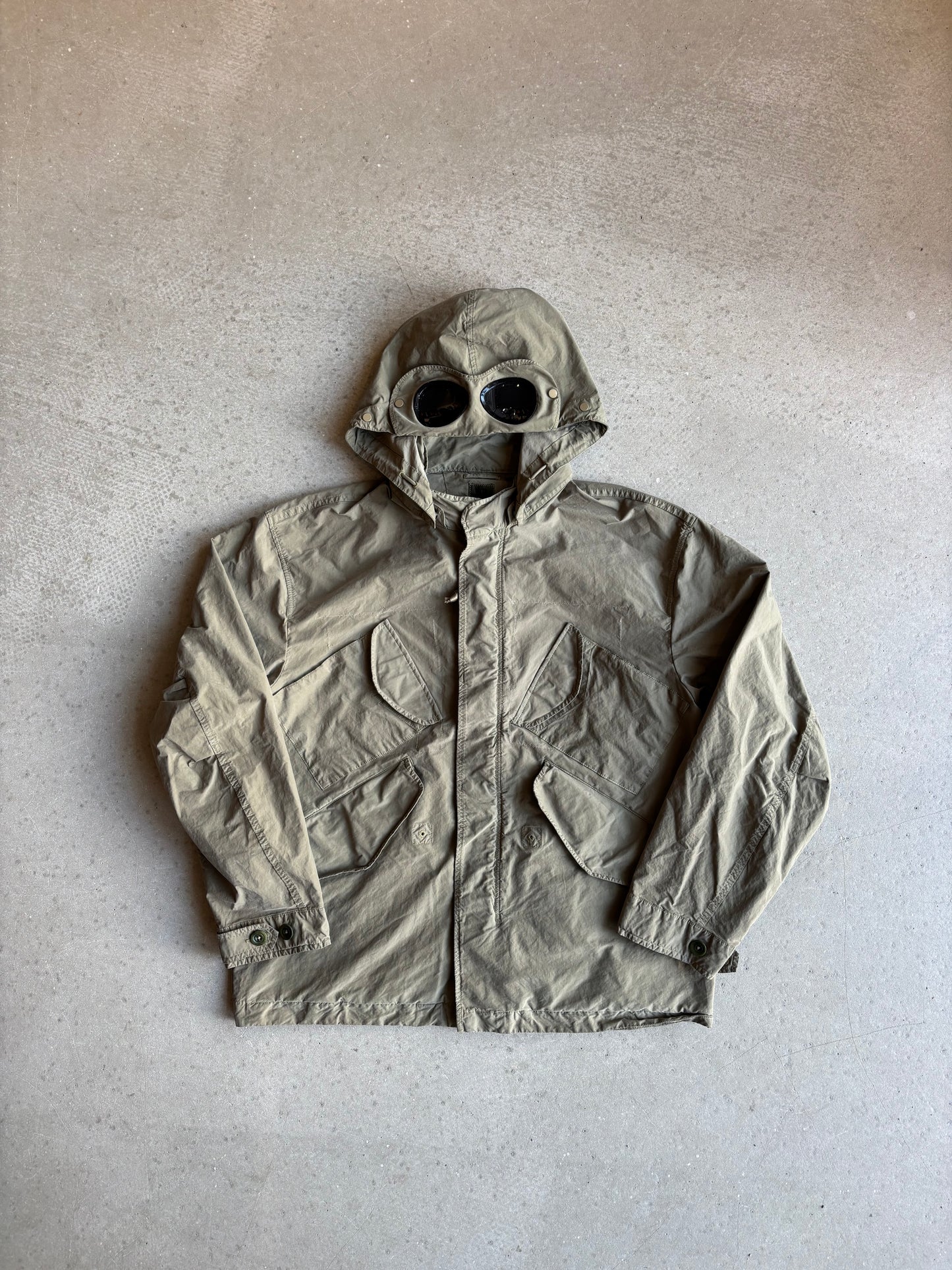 C.P. Company Micro Kei Goggle Jacket Khaki M