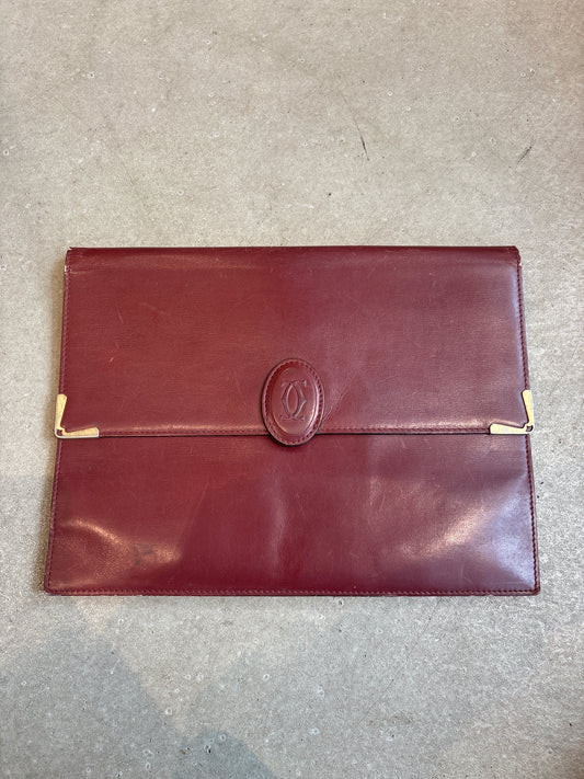 Vintage Cartier Leather Document Folder