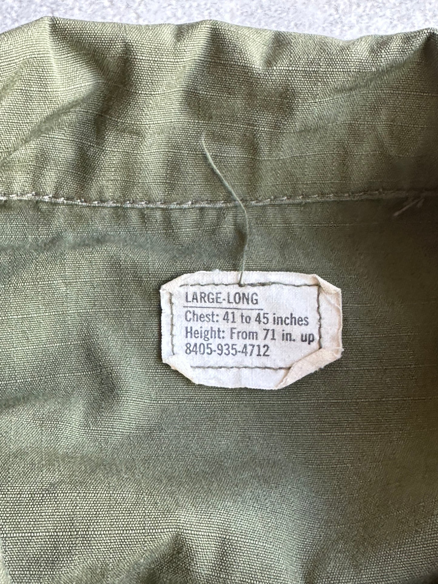 Amerikaanse militaire schuine zak ripstop jas groen large