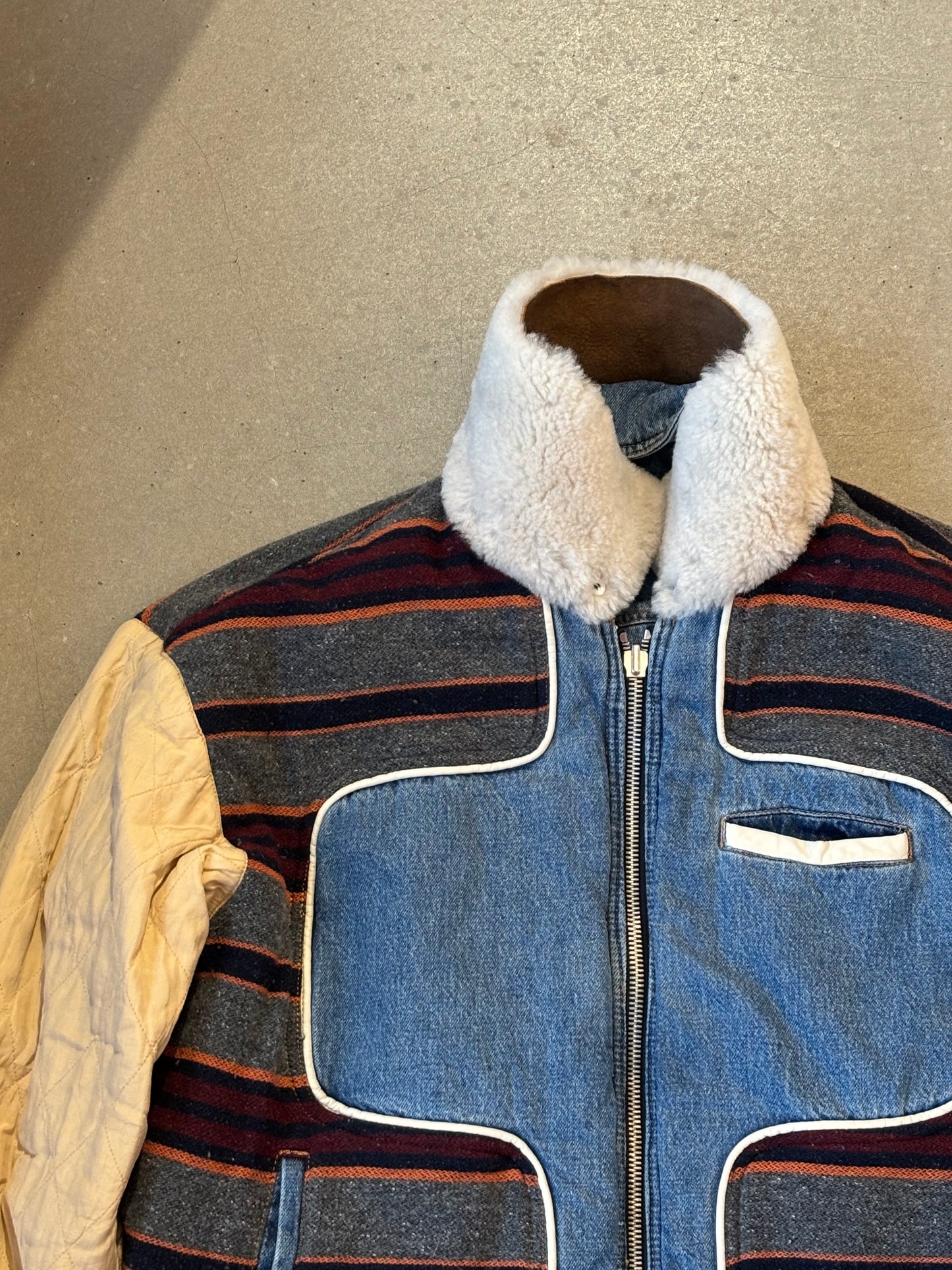 Diesel Denim Reversible Bomber Jacket M