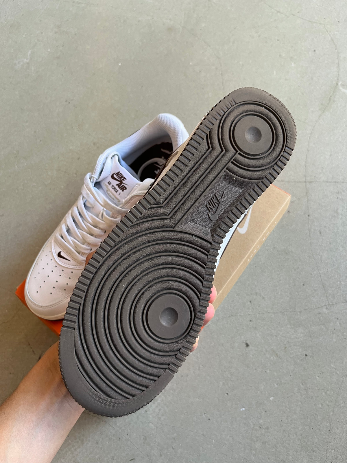 Nike Air Force 1 Low Retro QS Size US 11 EU 45 White Brown