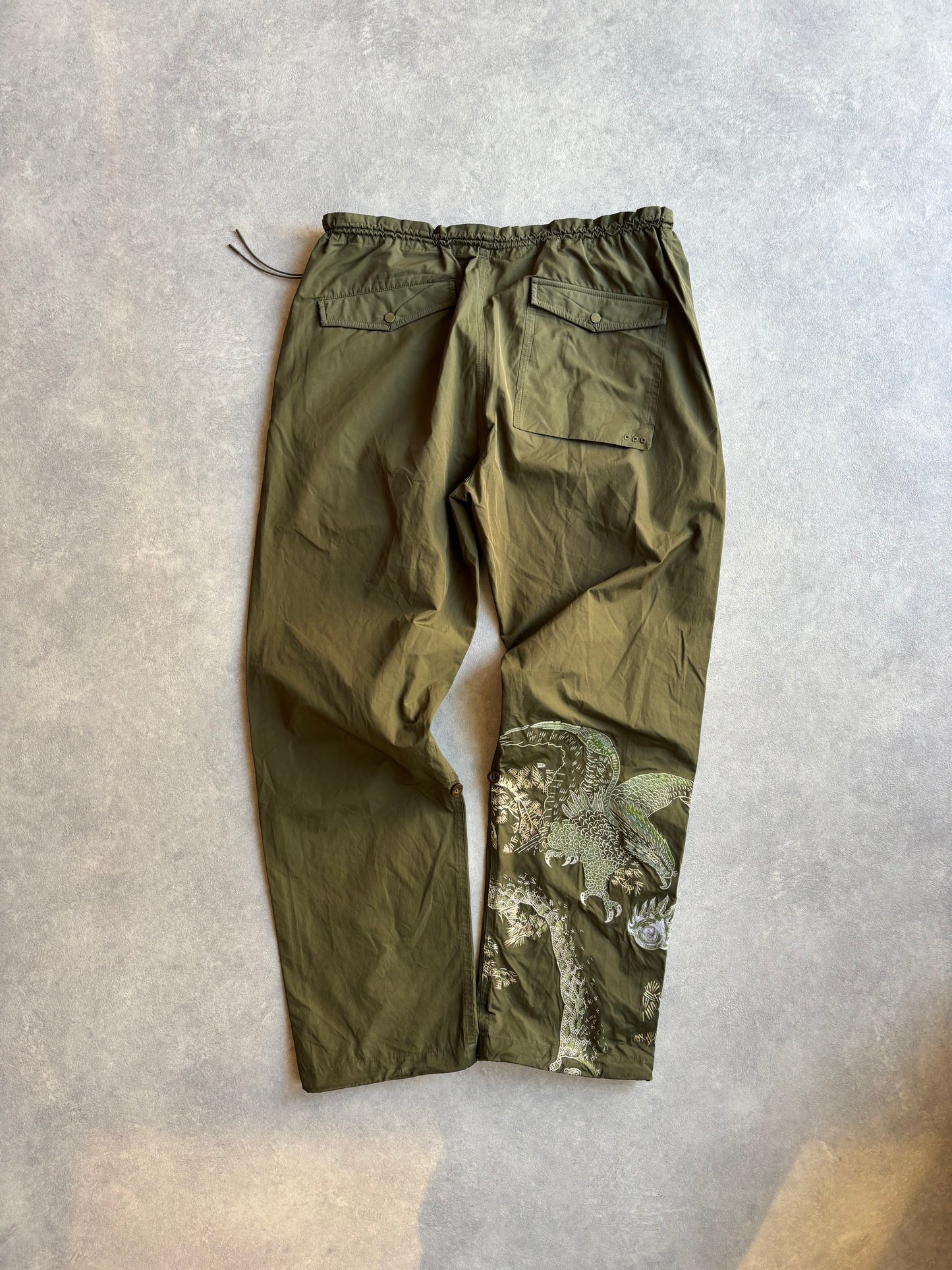 Maharishi Eagle Embroidery Pants Army Green L