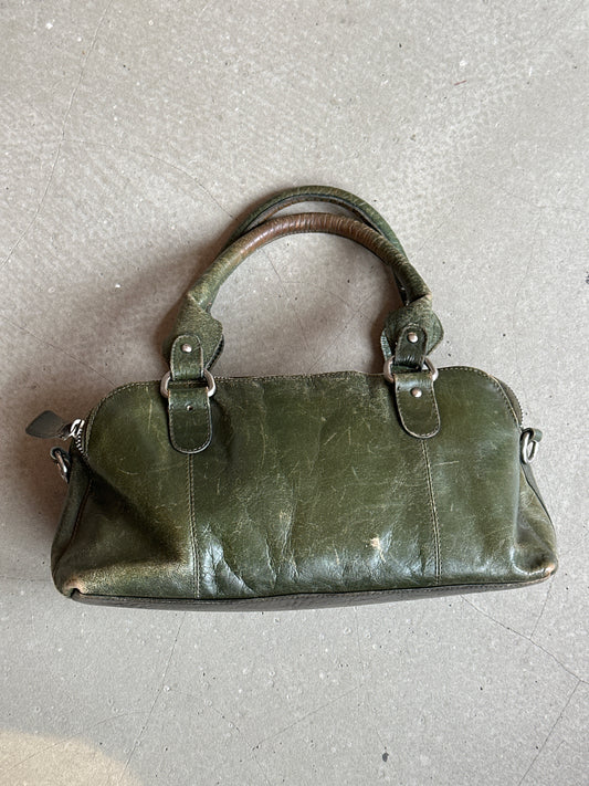 V&D Vintage Leather Bag Double Zipper