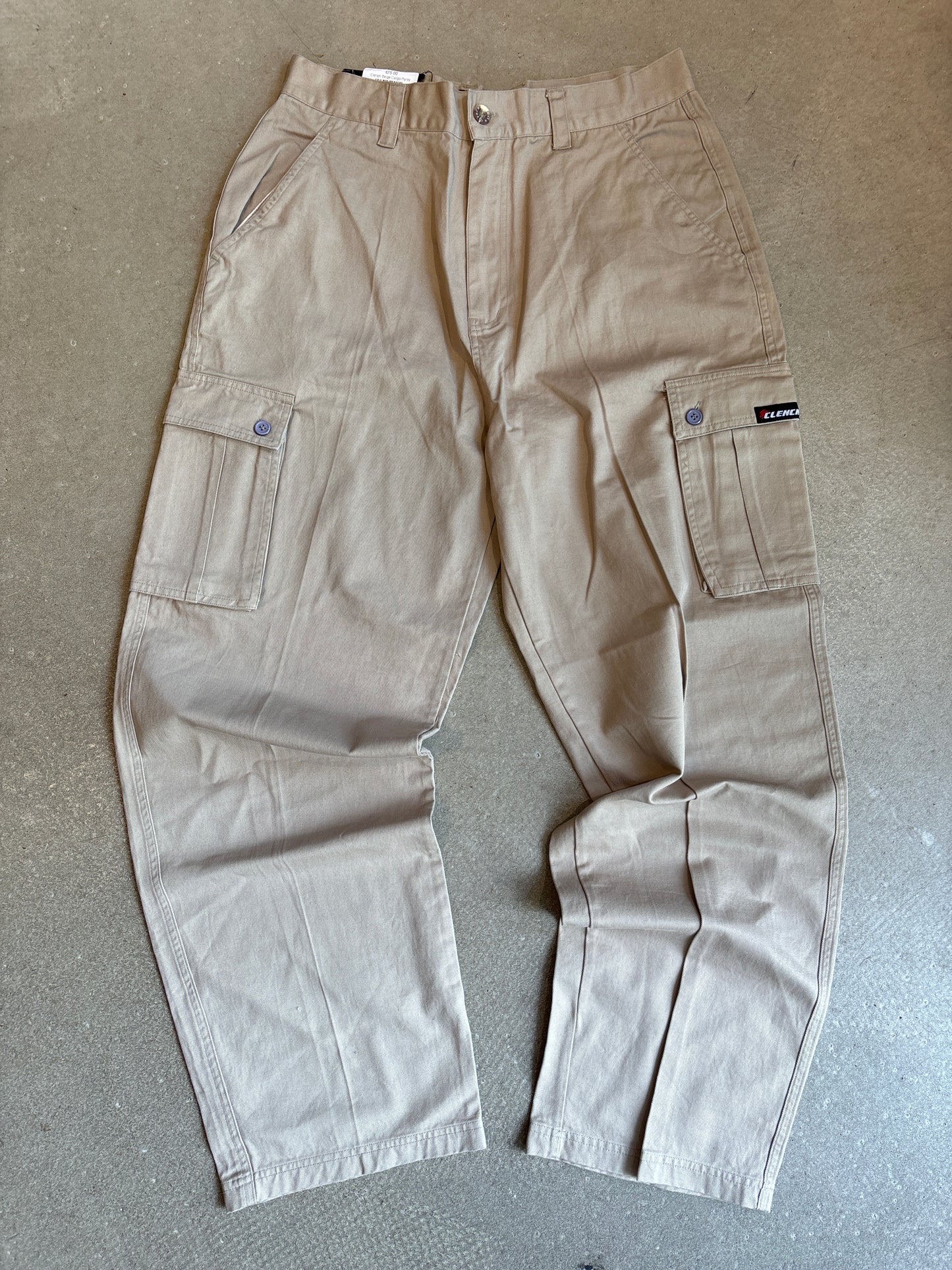 Clench Beige Cargo Pants