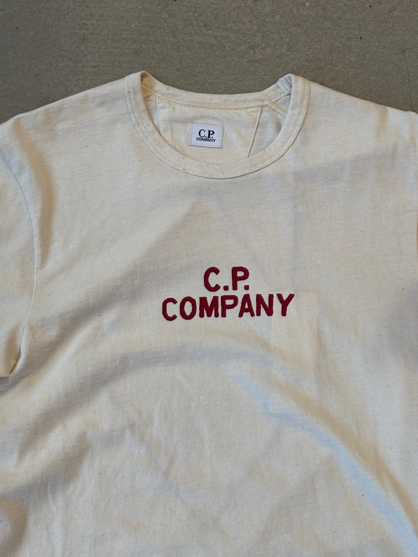 C.P Company Natural Jersey Logo S