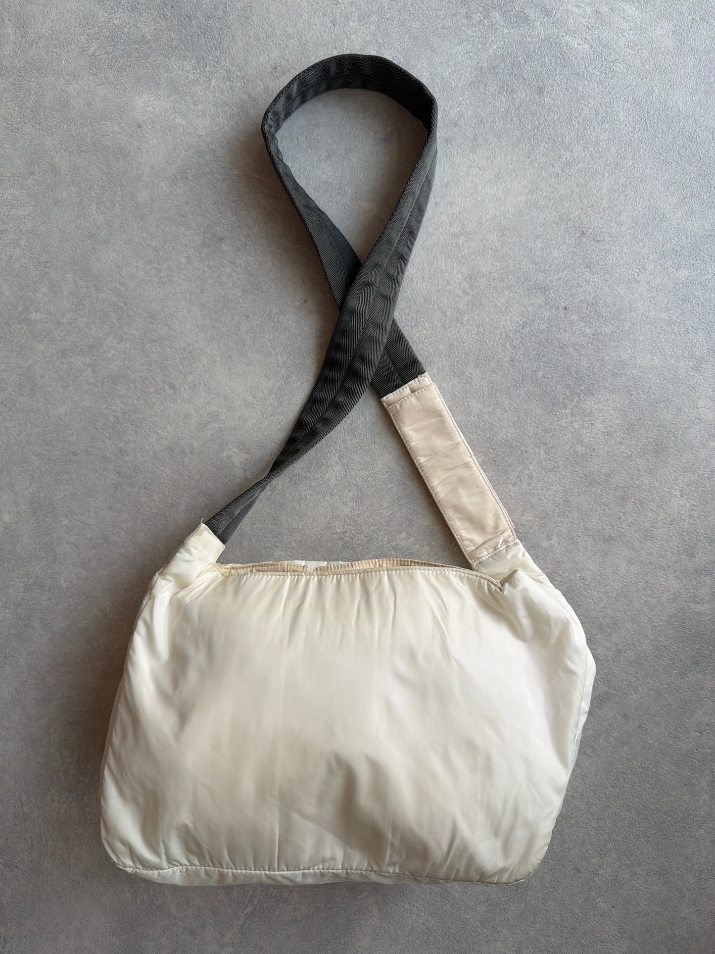 Prada Cahier Chain Sport Sling Bag White