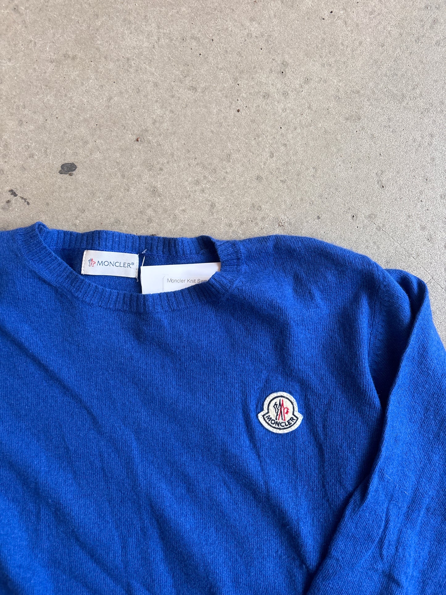 Moncler Knit Sweater Blue S