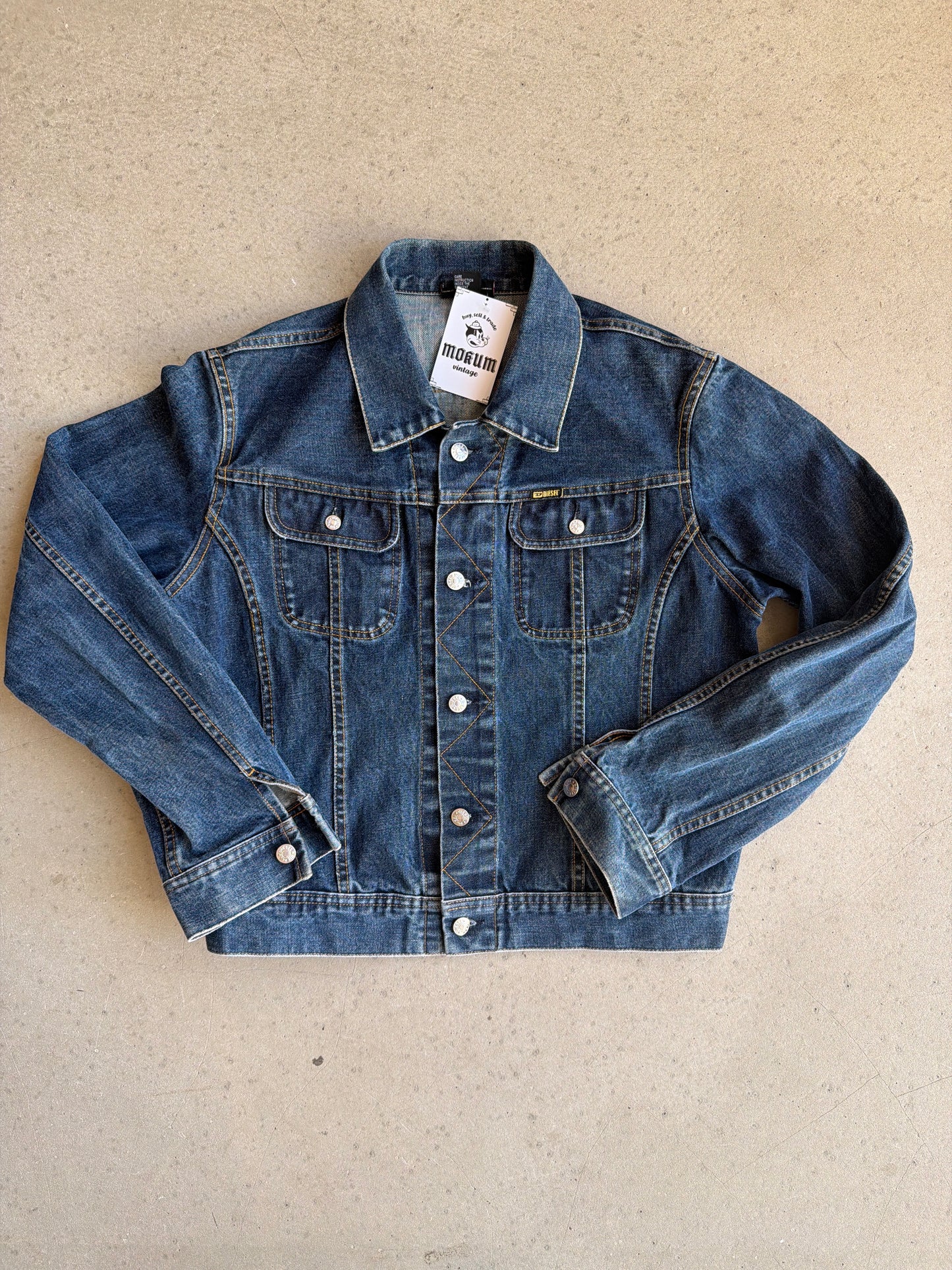 Diesel Denim Jacket Dark Blue Size L