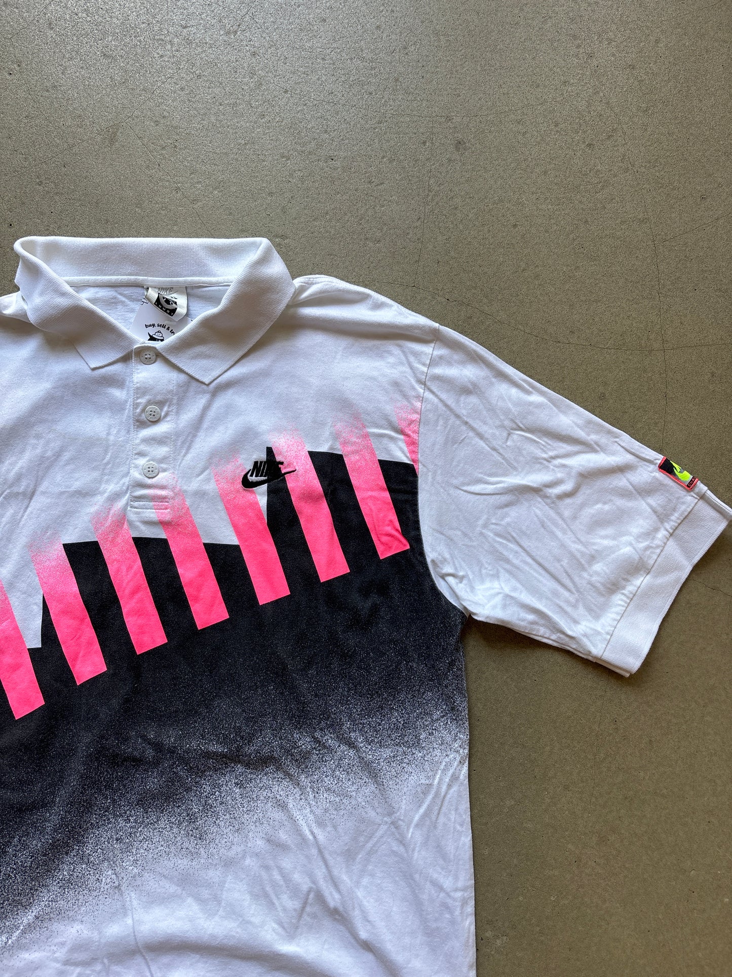 Vintage Nike Hot Lava Challenge Court Polo White XL