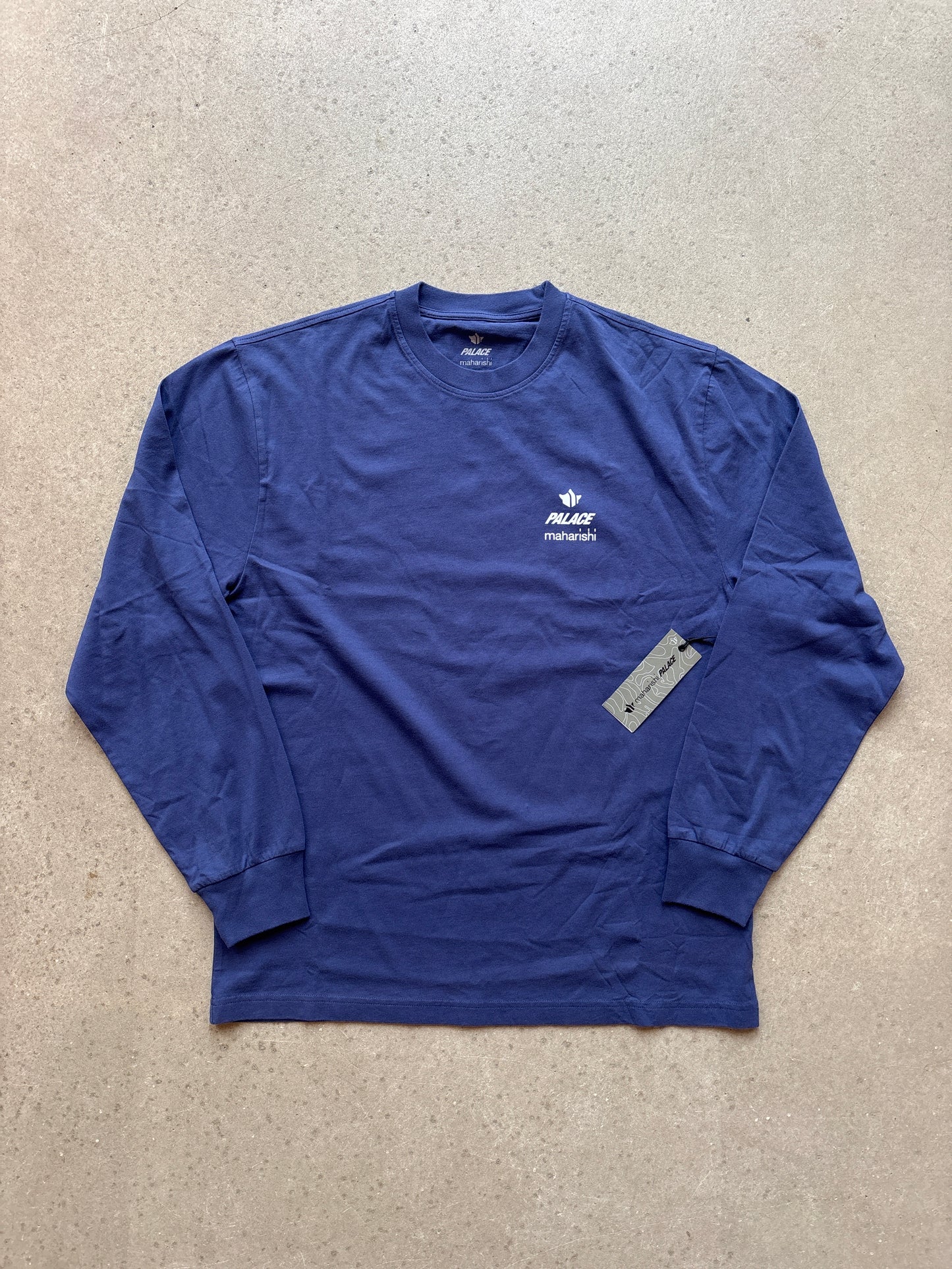 Palace X Maharishi Shaolin Longsleeve Blue Medium