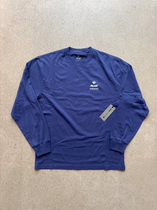 Palace X Maharishi Shaolin Longsleeve Blue Medium