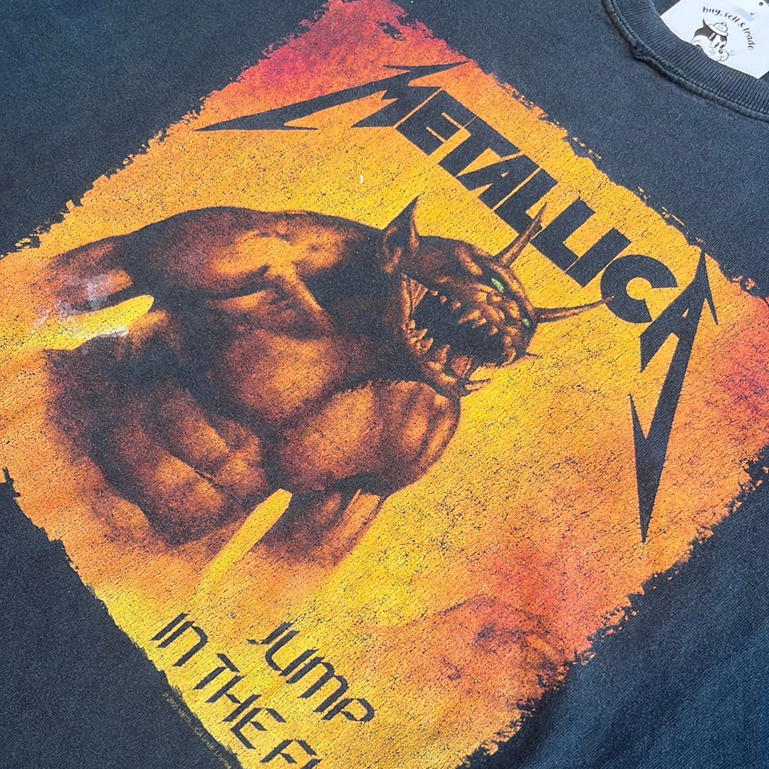 Vintage Metallica Jump In The Fire Tee 2005 Black L