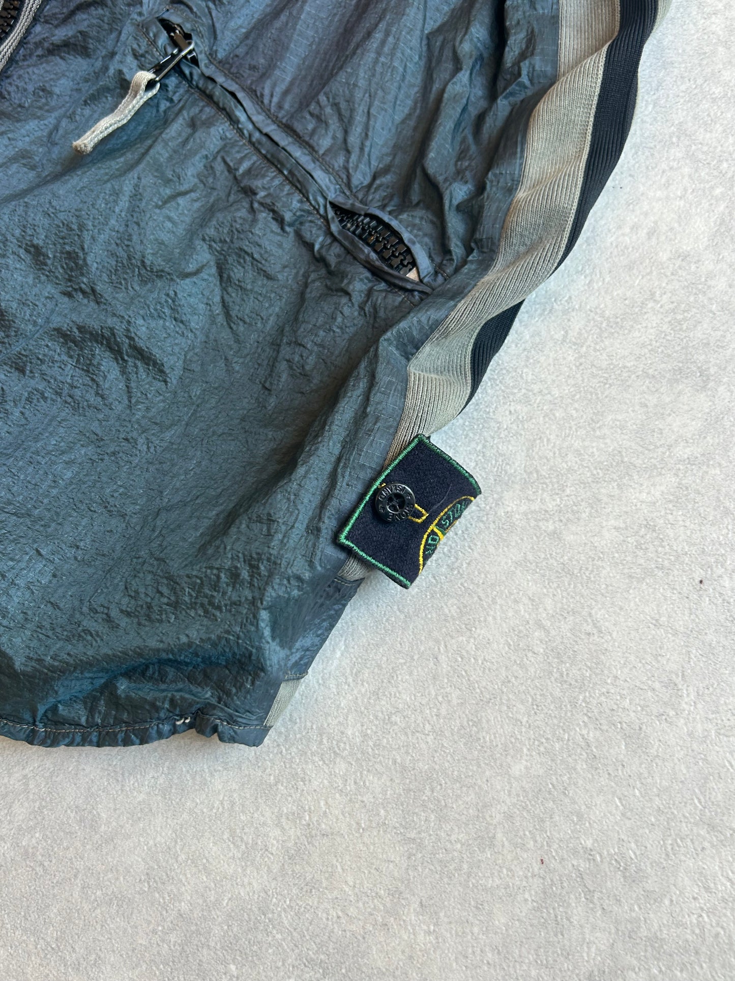 Stone Island 1996 Reversible Green Edge Vest XL