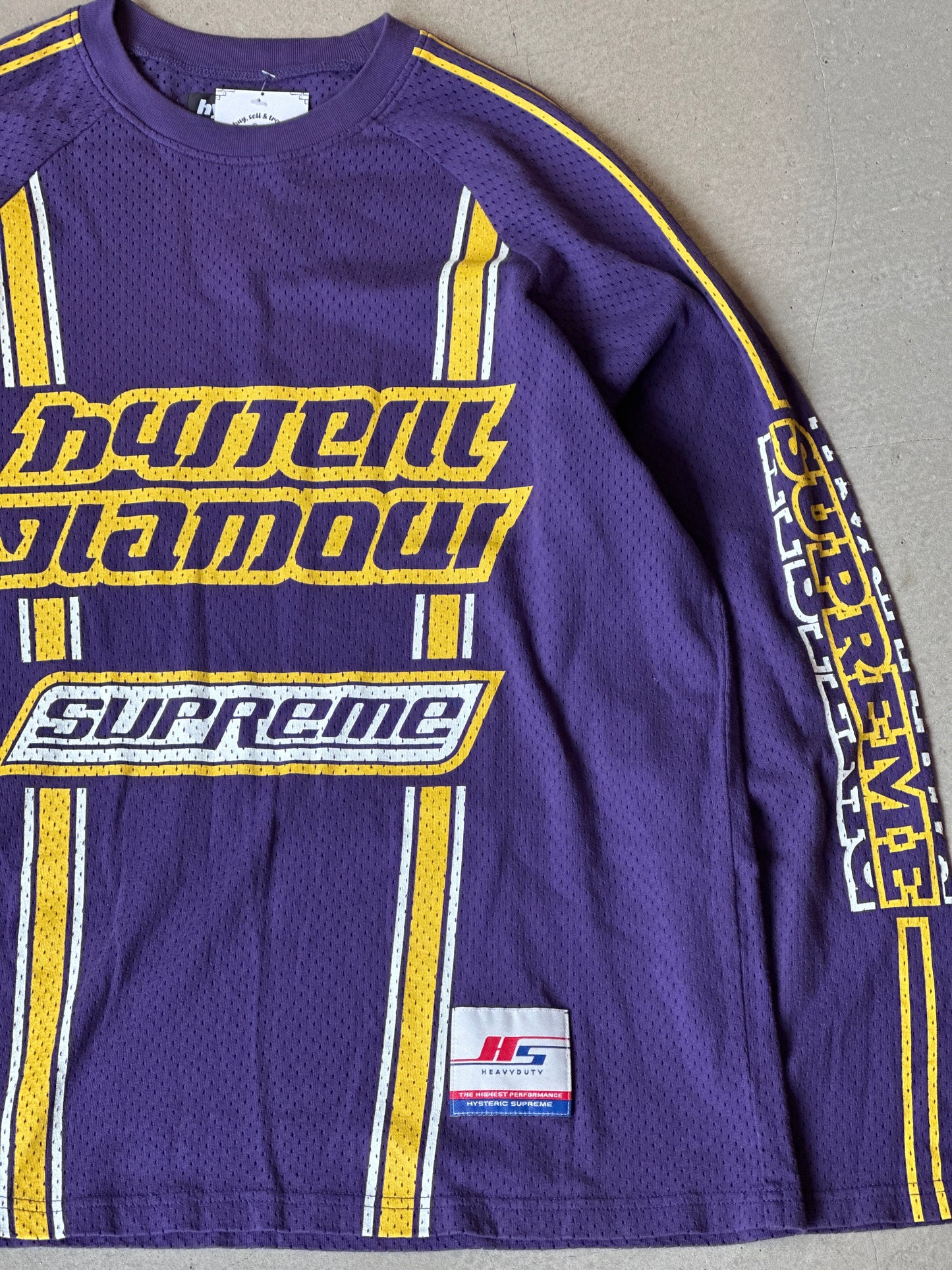 Supreme x Hysteric Glamour Mesh Long Sleeve Purple Medium
