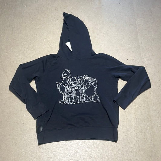 Uniqlo x Kaws Hoodie Sesame Street Black L