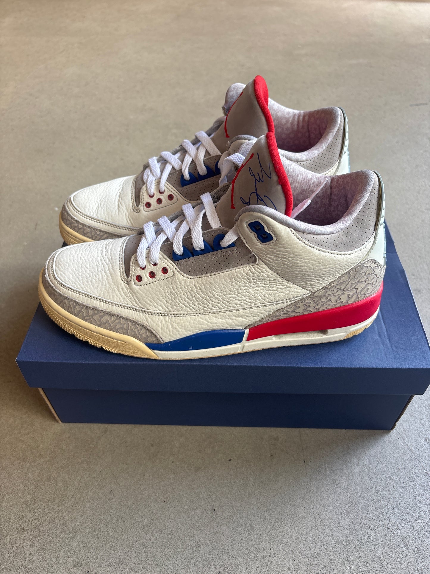 Jordan 3 Retro International Flight White 45