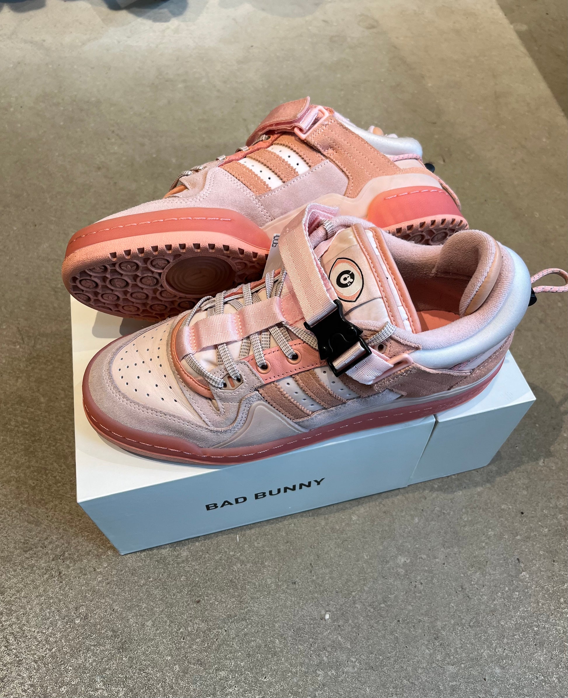 Bunny Easter Egg Bad Bunny Shoes Pink Adidas Bad Bunny Pink Easter Egg Bad Bunny Easter Shoes Resell