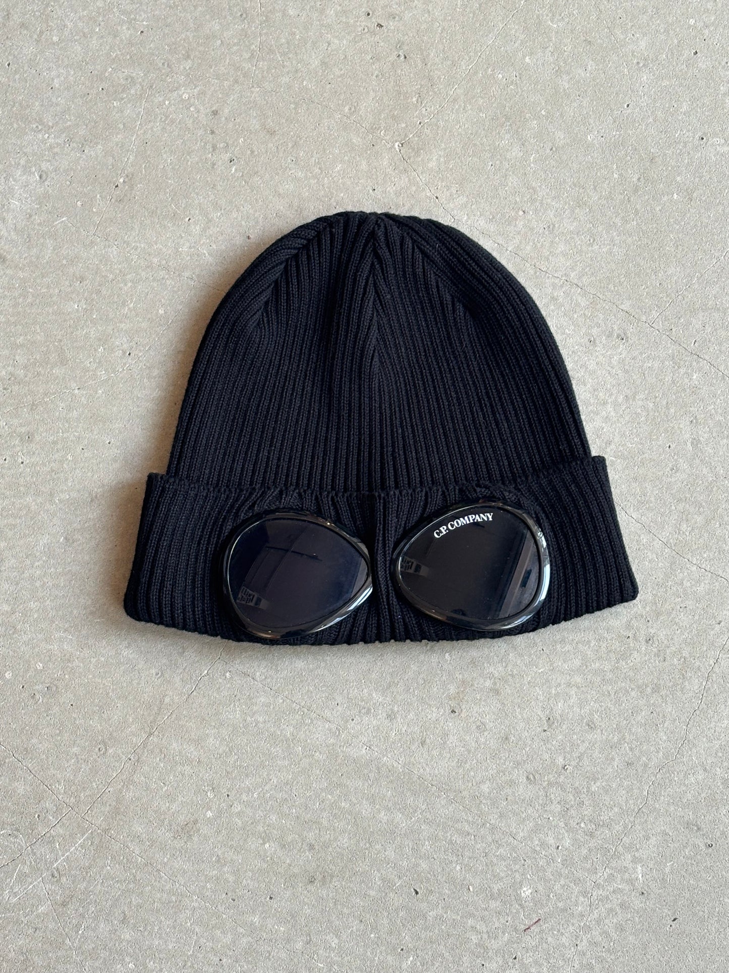C.P. Company Goggle Beanie Black