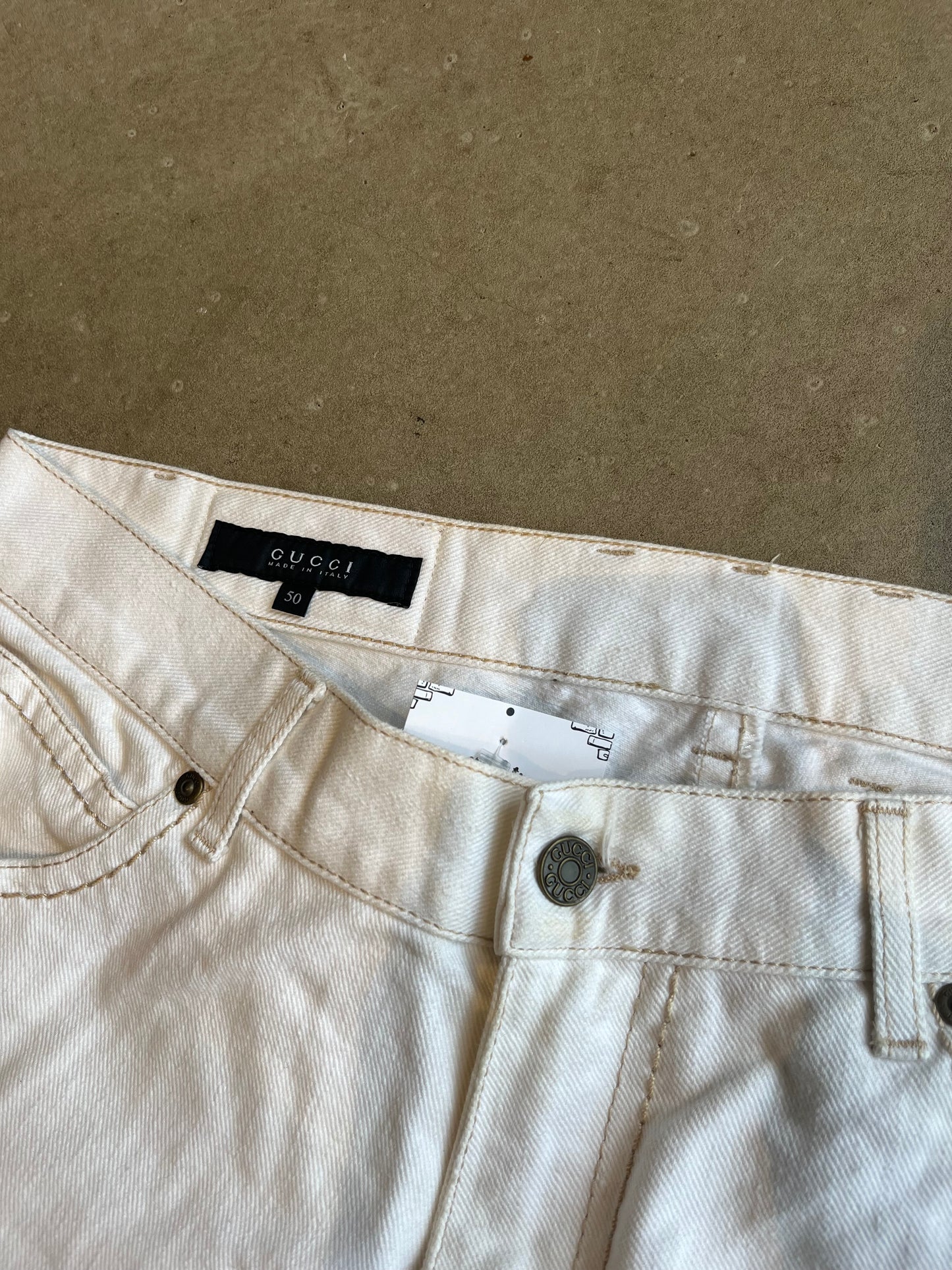 Gucci Jeans Anchor White 50