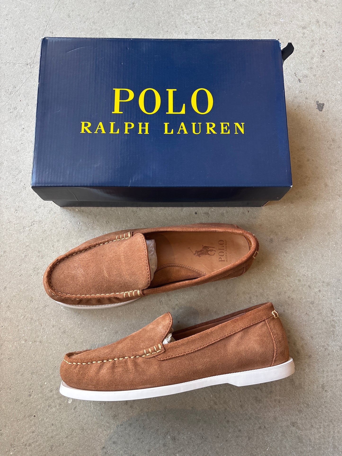 Ralph Lauren Merton Venetien Suede Loafer Size 9