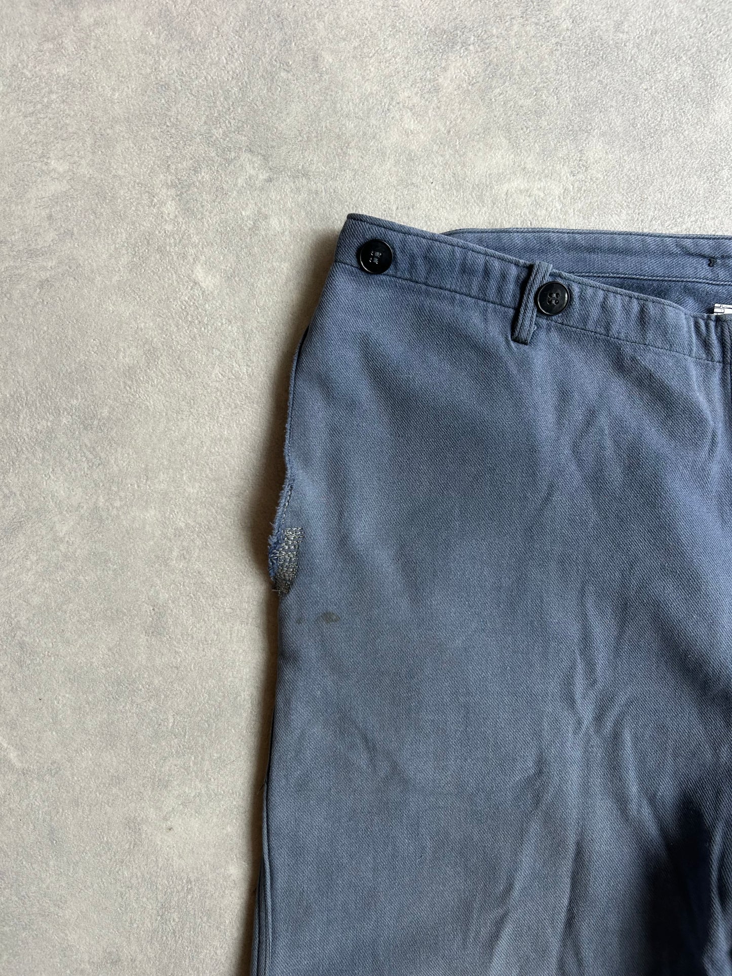 Kapital Patchwork Cotton Chino Blue 52