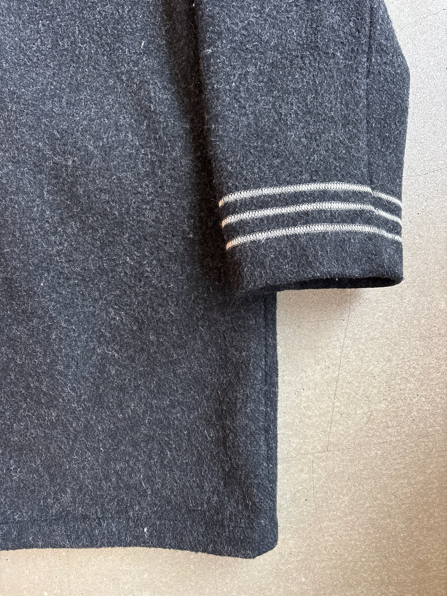 Stone Island 2003 Wool Duffle Jacket Black XL