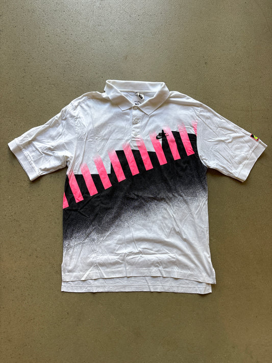 Vintage Nike Hot Lava Challenge Court Polo White XL