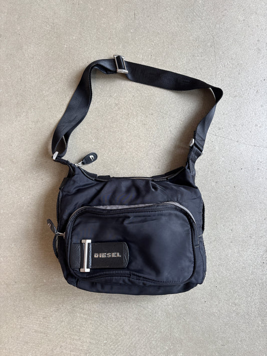 Diesel Polyester Crossbody Bag Black