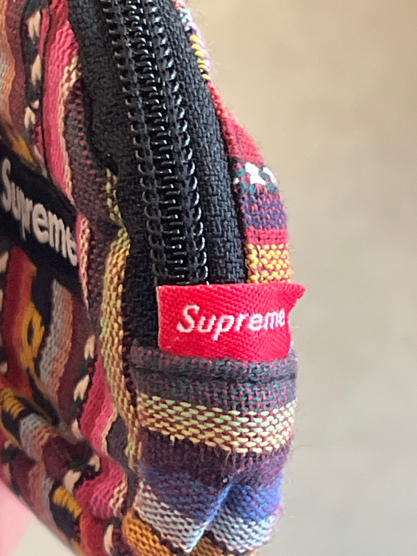 Supreme Woven Stripe Coin Pouch Multicolor