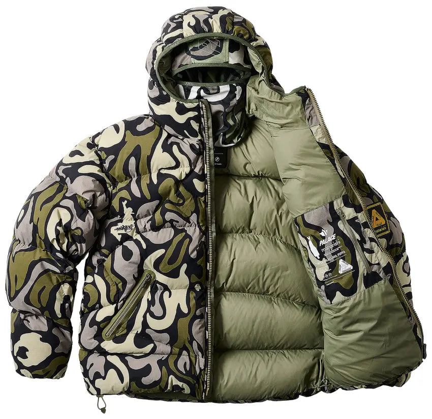 Palace x Maharishi Temple Puffa Jacket 'DPM Kor Om'