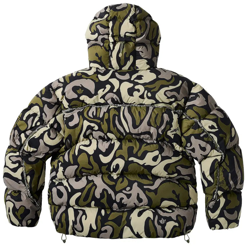 Palace x Maharishi Temple Puffa Jacket 'DPM Kor Om'