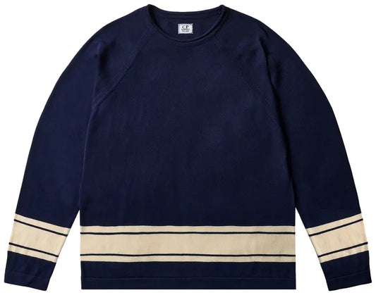 Palace x C.P. Company Cotton Sea Island Mock Neck Knit Navy