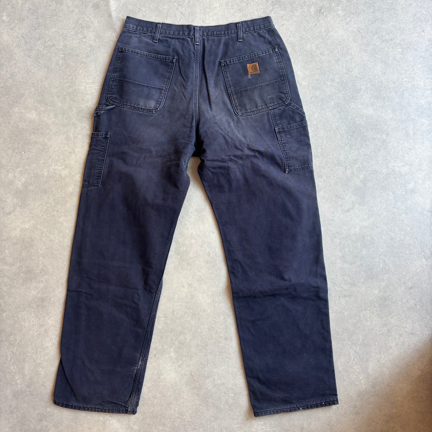 Carhartt Lined Workwear Pants Made in USA Blue