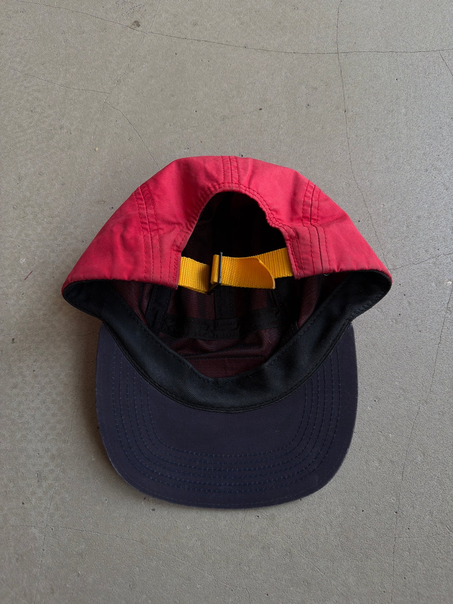 Supreme Tri Color Rubber Logo 5 Panel Camp Cap