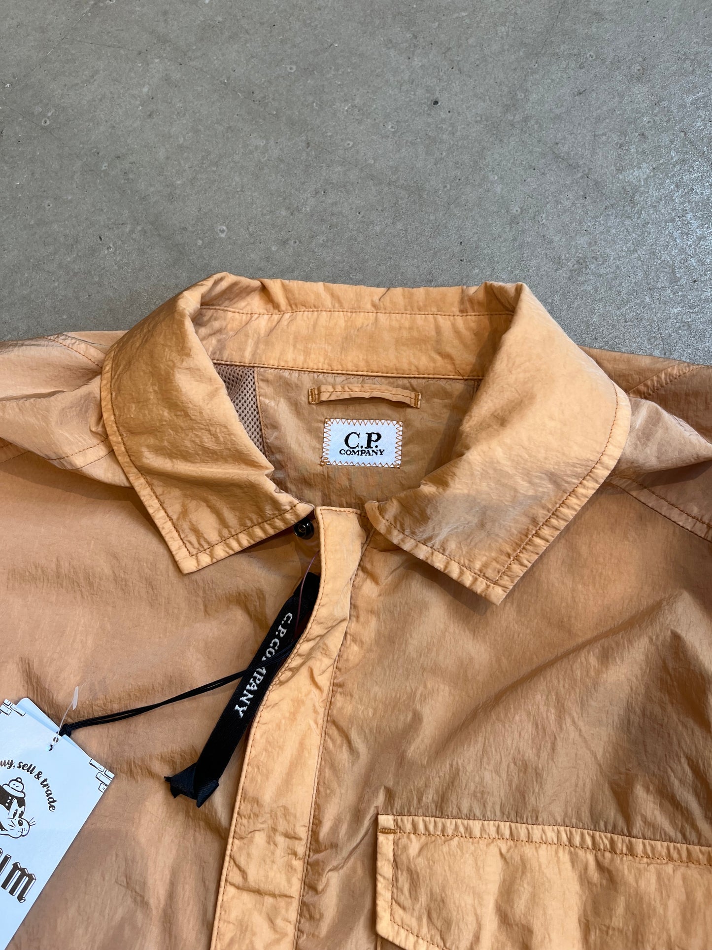 CP Company Chrome Zip Shirt Orange S